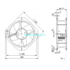 Вентилятор ebmpapst W1G200-HH01-52 